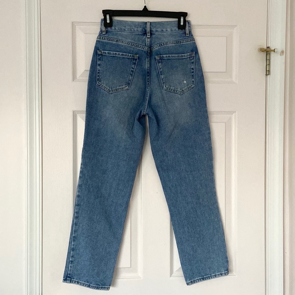 NWOT PacSun High-Rise Straight Leg Cropped Medium Wash Jeans Size 24 / 00 - Picture 2 of 10